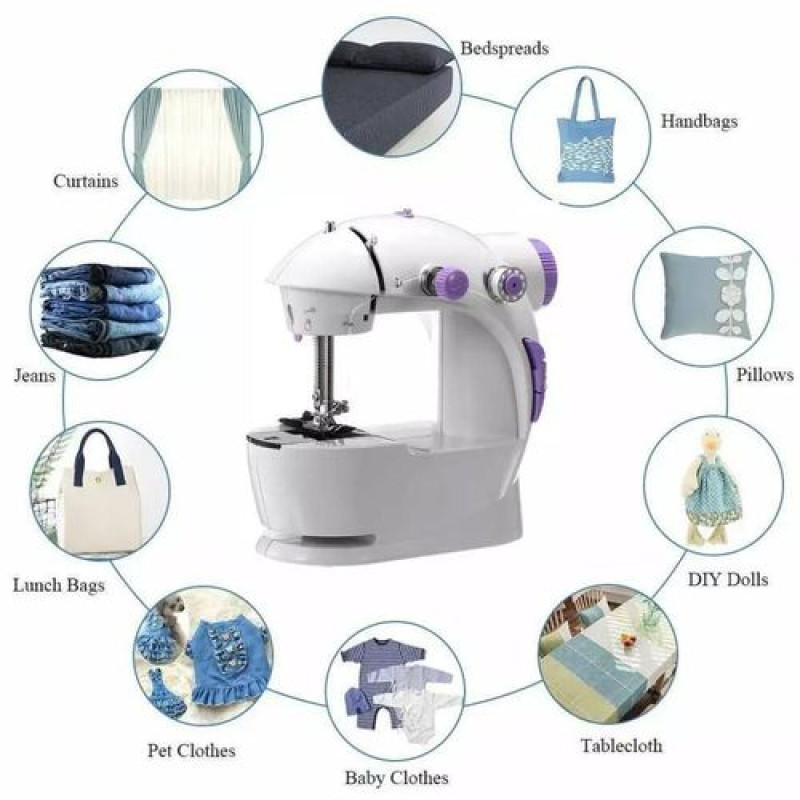 Machines à coudre a la maison femme homme pédale Double vitesse et accessoires