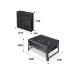 Barbecue rectangulaire à charbon - Profitez de délicieux repas grillés partout où vous allez!