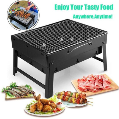 Barbecue rectangulaire à charbon - Profitez de délicieux repas grillés partout où vous allez!