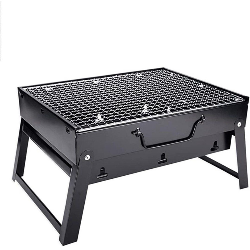 Barbecue rectangulaire à charbon - Profitez de délicieux repas grillés partout où vous allez!