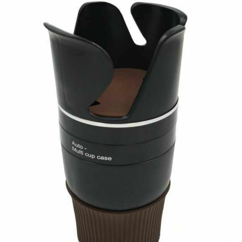 Porte Gobelet Voiture, Support de Téléphone Portable 2 en 1 Rotatif à 360 ° Tasse de Boisson