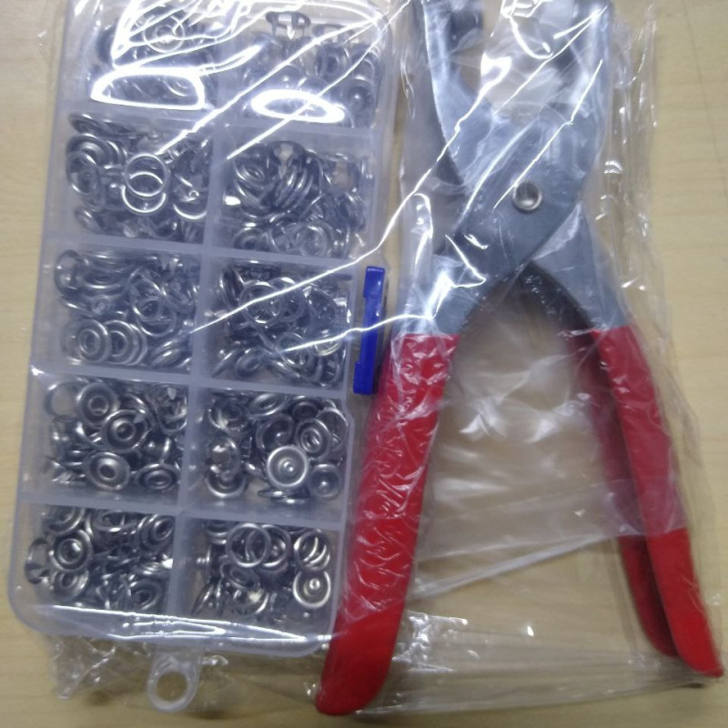 Kit d'outils de fixation à pression Des Boutons De Vêtements Pack De 200Pcs