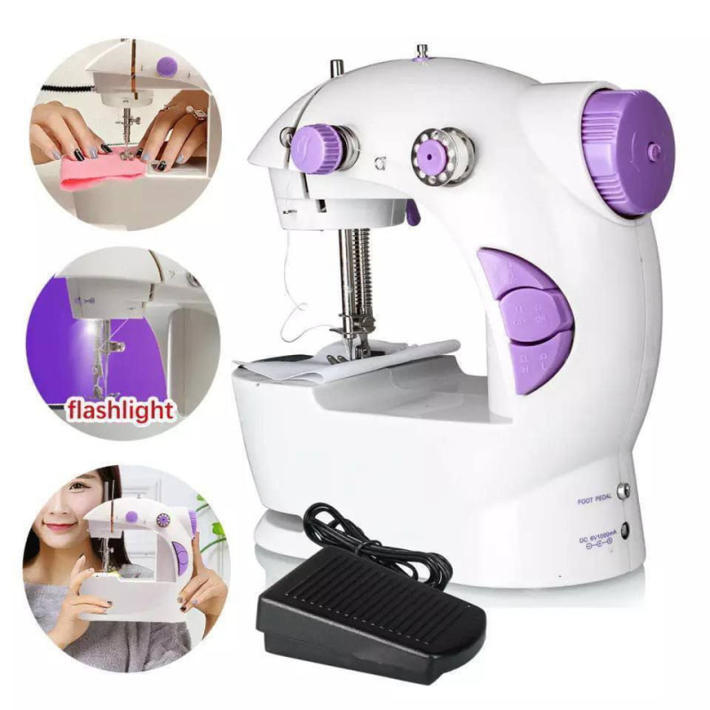Machines à coudre a la maison femme homme pédale Double vitesse et accessoires