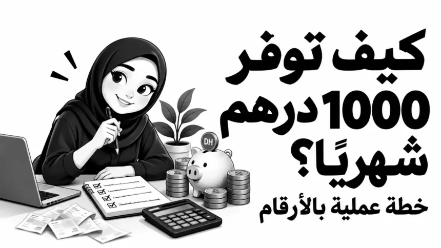 كيف توفر 1000 درهم شهريًا؟ خطة عملية بالأرقام