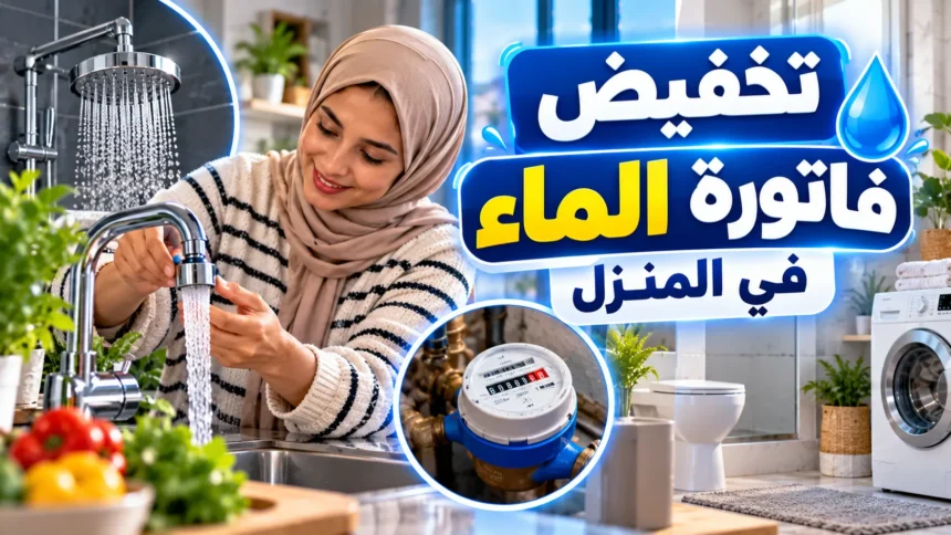 طرق تخفيض فاتورة الماء في المنزل