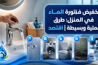 طرق تخفيض فاتورة الماء في المنزل